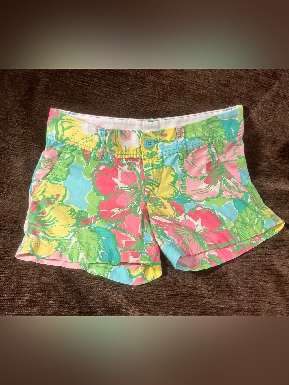 Lilly Pulitzer Callahan Bright Floral Cotton Blend Women’s Shorts